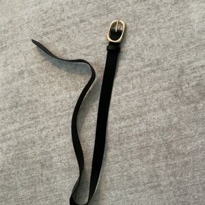 Black Belt with Gold Buckle